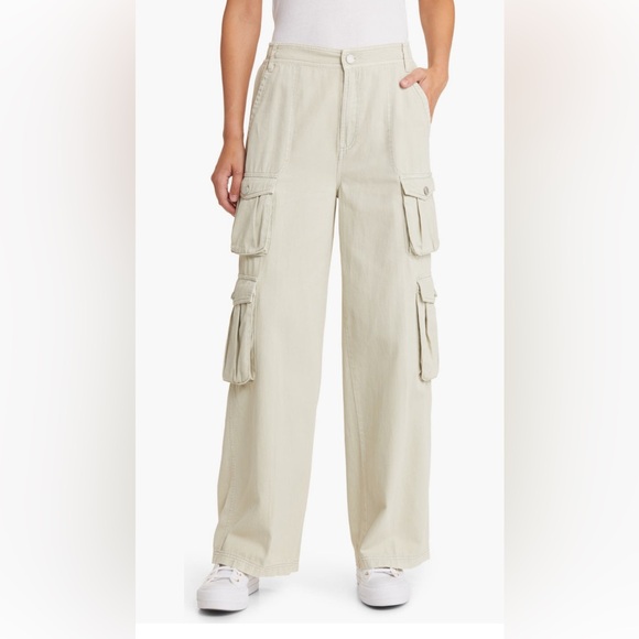 Nordstrom High Waist Wide Leg Cargo Pants - Picture 1 of 9